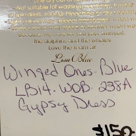 Lisa Blue WINGED ONES Gypsy Dress - Celestial Blue - Picture 9 of 15